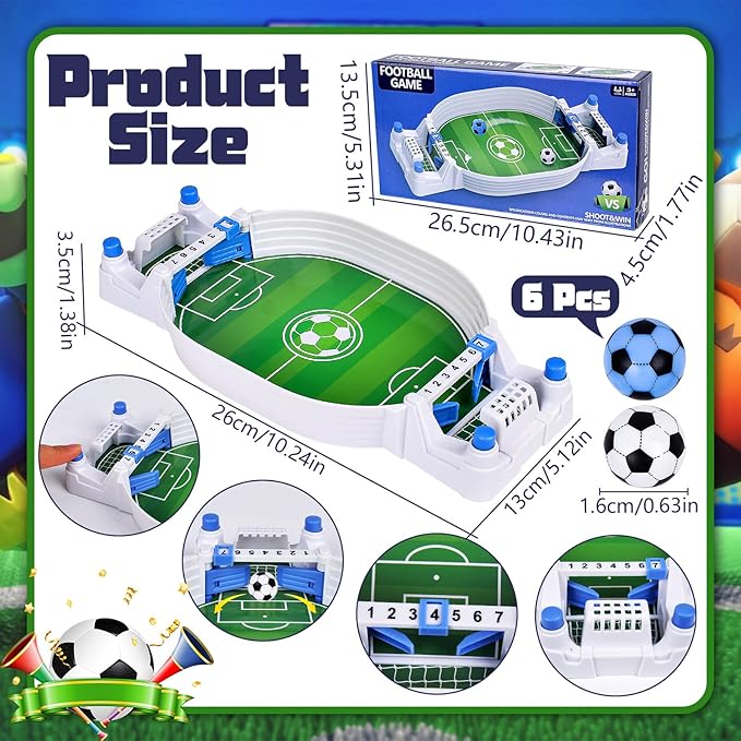 Tabletop Football Set | BUY 1 GET 1 FREE | مجموعة كرة القدم الطاولة | اشتري 1 واحصل على 1 مجانًا