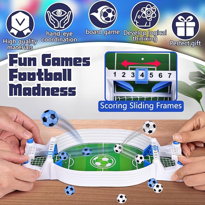 Tabletop Football Set | BUY 1 GET 1 FREE | مجموعة كرة القدم الطاولة | اشتري 1 واحصل على 1 مجانًا